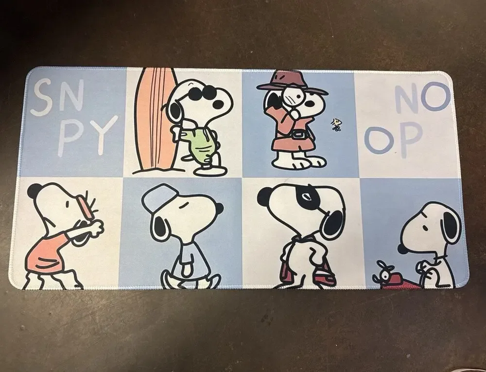 Snoopy Computer Desk Mat 24x12